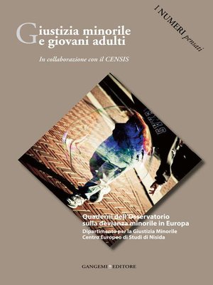cover image of Giustizia minorile e giovani adulti